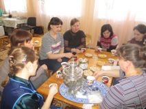 Посиделки у самовара с родителями
